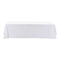 Atlas Commercial Products 90" x 132" Polyester Tablecloth, White PY-90x132-01 - alternate 1